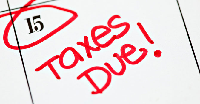 April 15 Taxes Due