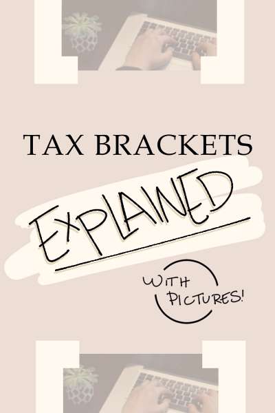 Tax brackets explained with pictures for Pinterest