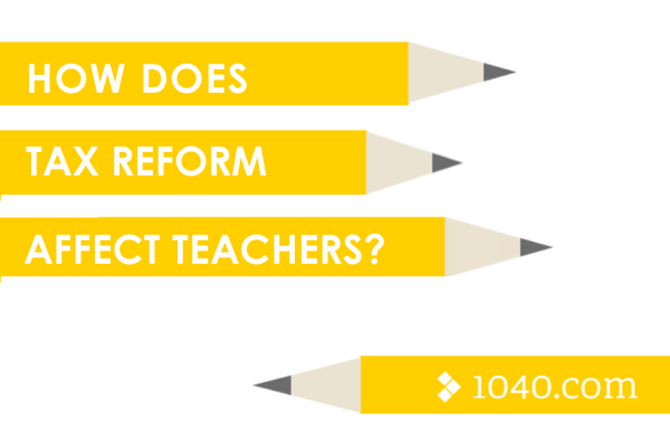 Illustration of tax reform for teachers