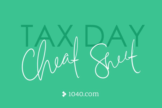 Tax day cheat sheet to help you file by the tax deadline