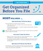 infographic on getting started doing your taxes
